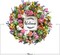 Welcome Blooms: 18" Colorful Berries & Flowers Wreath for Front Door